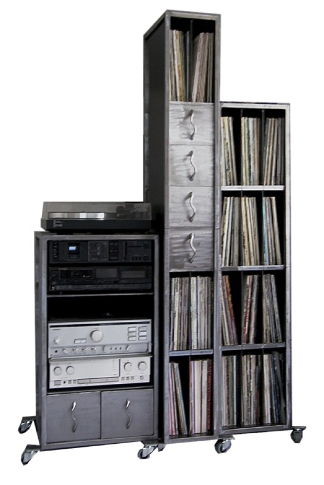 HIFI Platten und CD Regal "Sonderanvertigung" 